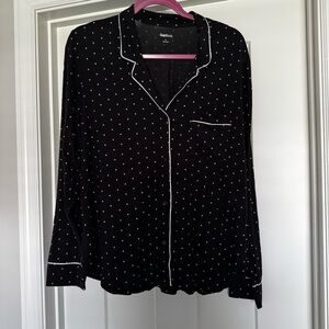 Gap Body modal pajama top size large polka dot new with tags